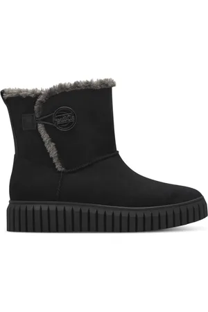 QS by s.Oliver Sko, Dame, Sort, 41 EU, Uld, Sort Casual Lukkede Booties Kvinder