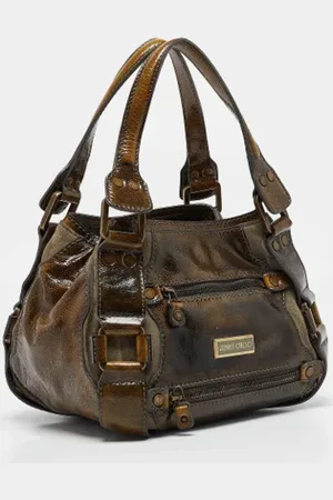Jimmy Choo Pre-owned, Dame, Grøn, ONE SIZE, Tyl, Pre-owned Ruskind hndtasker