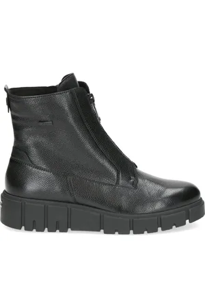 Caprice Sko, Dame, Sort, 39 EU, Læder, Sort Casual Lukkede Booties Kvinder