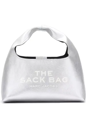 Marc Jacobs Taske, Dame, Grå, ONE SIZE, Læder, Mini Sack Taske i Metallic Læder
