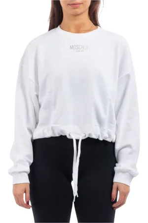 Moschino Sweathshirts & Hoodies, Dame, Hvid, L, Dametrøje Badetøj