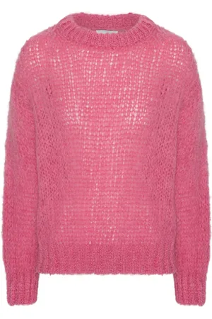 American Dreams Strik, Dame, Lyserød, L, Uld, Blød Alpaka Pullover i