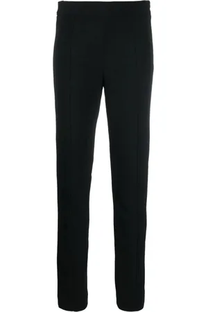 Proenza Schouler Bukser, Dame, Sort, XS, Bomuld, Sort Slim Bi-Stretch Crepe Bukser