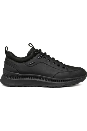 Geox Sko, Herre, Sort, 42 EU, Læder, Sorte Aktive Sneakers til Mænd