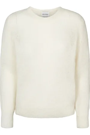 American Dreams Strik, Dame, Hvid, L, Uld, Blød Strik Pullover i Hvid