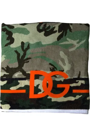 Dolce & Gabbana Tilbehør, Herre, Flerfarvet, ONE SIZE, Bomuld, Printet Bomuld Wrap Shawl Tørklæde