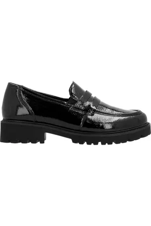 Remonte Sko, Dame, Sort, 39 EU, Uld, Elegant Sorte Lukkede Loafers Damesko