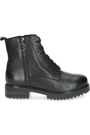 Caprice Sko, Dame, Sort, 38 EU, Læder, Sort Casual Lukkede Booties Kvinder