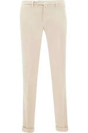 Briglia 1949 Bukser, Herre, Hvid, XL, Bomuld, Off Chinos Slim Fit Model