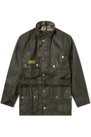 Barbour Jakke, Herre, Grøn, 4XS, Original Voks Jakke Salvie Grøn