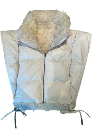Isabel Marant Jakke, Dame, , ONE SIZE, Uld, Vendbar Hoodiali Vest med Stand-up Krave