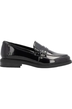 Remonte Sko, Dame, Sort, 38 EU, Uld, Elegant Sorte Lukkede Loafers Damesko