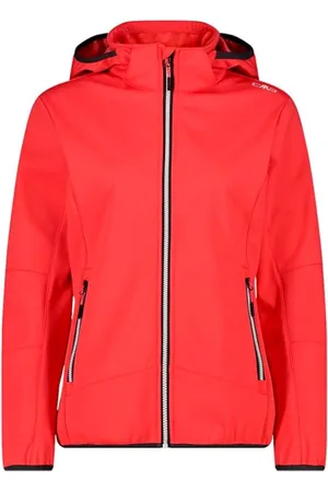 CMP Jakke, Dame, Rød, M, Uld, Rød Korall Vandtæt Frakke Regular Fit