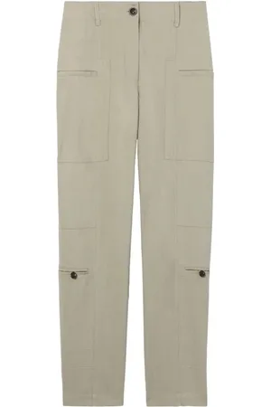 Proenza Schouler Bukser, Dame, , 2XS, Nylon, Grå Casual Bukser med Lommer