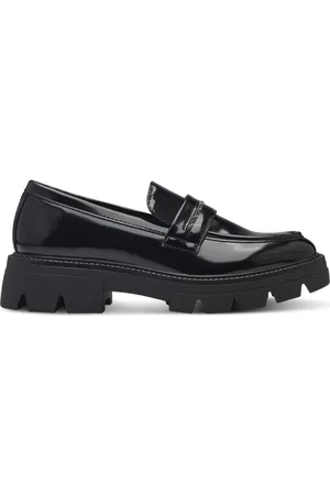 QS by s.Oliver Sko, Dame, Sort, 39 EU, Sorte elegante lukkede loafers til kvinder