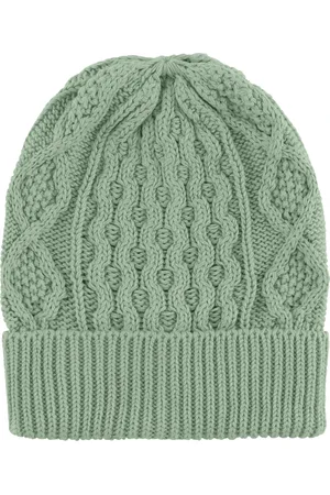 American Dreams Tilbehør, Dame, Grøn, ONE SIZE, Bomuld, Bomuld Beanie i Støvet Grøn