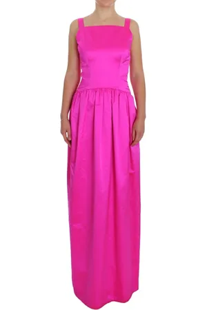 Dolce & Gabbana Kjole, Dame, Lyserød, XS, Uld, Luksus Silke Fuld Længde Kjole