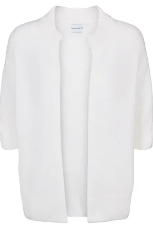 American Dreams Strik, Dame, Hvid, M, Uld, Elegant Hvid Uldblanding Sweater
