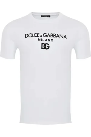 Dolce & Gabbana Top, Herre, Hvid, S, Bomuld, Hvid Bomulds T-shirt - Slim Fit