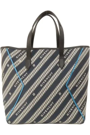 Givenchy Pre-owned, Dame, Blå, ONE SIZE, Pre-owned canvas håndtasker