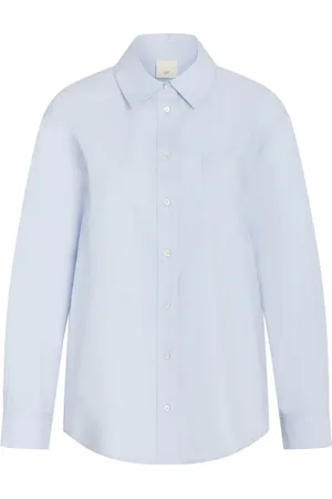 Heartmade Bluser & Skjorter, Dame, Blå, L, Bomuld, Klassisk Bomuldsskjorte Lyseblå