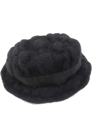 CHANEL Pre-owned, Dame, Sort, ONE SIZE, Pre-owned Stof hatte