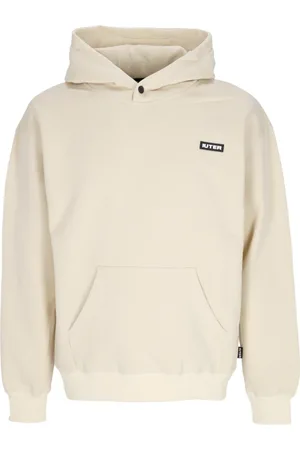 IUTER Sweathshirts & Hoodies, Herre, , XL, Bomuld, Cremefarvet Familie Hoodie med Kængurulomme