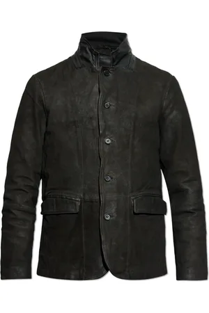 AllSaints Jakke, Herre, Sort, S, Suede, Suede jakke Survey med vintage effekt