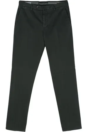 LUIGI BIANCHI MANTOVA Bukser, Herre, Grøn, 2XL, Bomuld, Grøn Teksturerede Bomuld Bukser