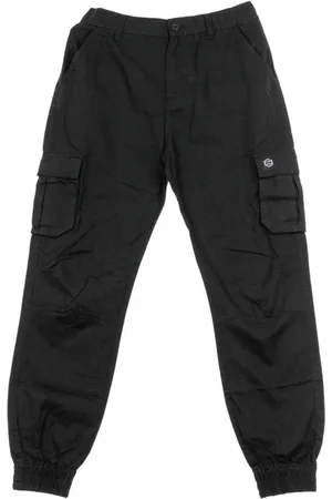 DOLLY NOIRE Bukser, Herre, Sort, XS, Bomuld, Sort Ripstop Cargo Bukser