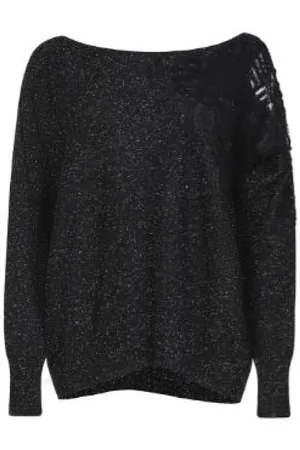 D.EXTERIOR Strik, Dame, Sort, M, Sort Sweater til Kvinder