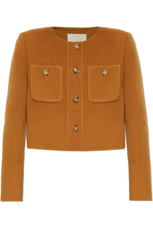 ULLA JOHNSON Jakke, Dame, Brun, L, Uld, Uldjakke Eve