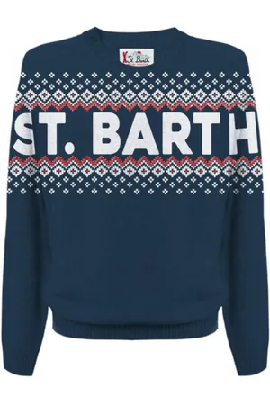 MC2 SAINT BARTH Strik, Herre, Blå, L, Blå Sweaters til Mænd