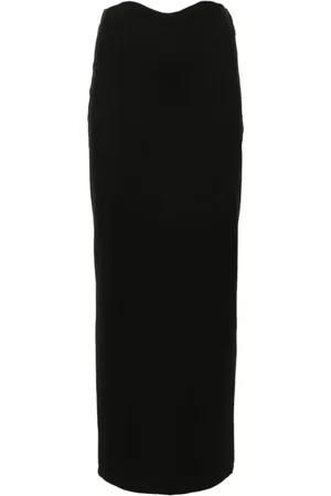Staud Nederdel, Dame, Sort, S, Sort Jersey Nederdel Skallop Talje