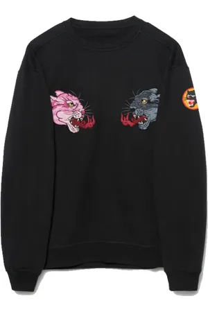 Maharishi Sweathshirts & Hoodies, Herre, Sort, L, Bomuld, Dualitet Panther Crew Sweatshirt