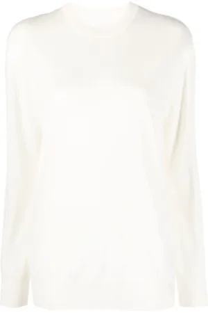 Jil Sander Strik, Dame, , S, Uld, Elegant Uld Sweater