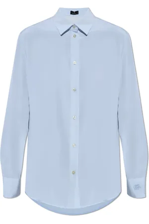 Etro Bluser & Skjorter, Dame, Blå, XS, Silkeskjorte