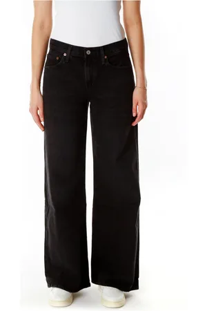 AGOLDE Bukser, Dame, Sort, W26, Flared Fit Mid Waist Jeans
