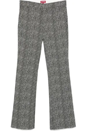 Staud Bukser, Dame, Grøn, M, Herringbone Bootcut Bukser
