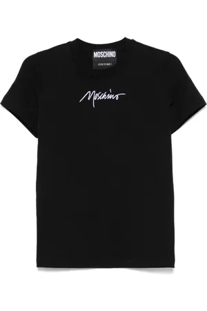 Moschino Top, Dame, Sort, S, Bomuld, Afslappet Bomulds T-Shirt