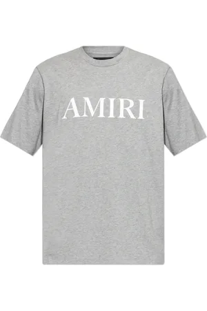 AMIRI Top, Herre, Grå, XL, Bomuld, T-shirt med logo