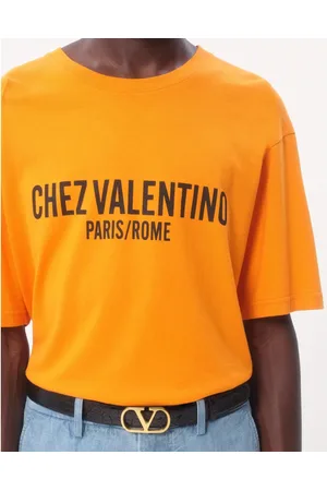 VALENTINO Top, Herre, , M, Bomuld, Bomuld T-shirt med Chez print