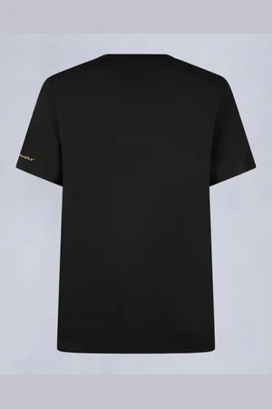Moose Knuckles Top, Herre, Sort, S, Uld, Sort Guld Augustine Tee Stilfuldt Skjorte