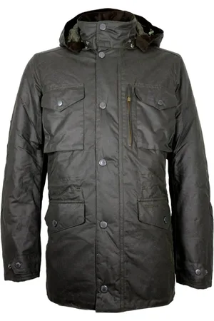 Barbour Jakke, Herre, Grøn, XL, Bomuld, Vinter Sapper Voks Jakke Grøn