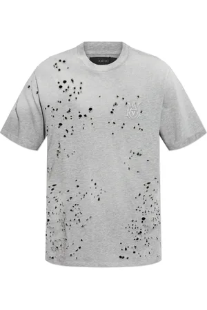 AMIRI Top, Herre, Grå, 2XL, Bomuld, T-shirt med vintage effekt