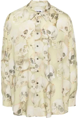 MAGLIANO Skjorte, Herre, , M, Uld, Skull Print Skjorte