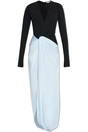 Victoria Beckham Kjole, Dame, Blå, M, Langærmet kjole