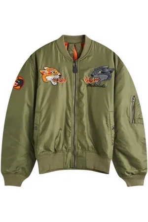 Maharishi Jakke, Herre, Grøn, S, Uld, Dualithi Panther Flyverjakke Oliven