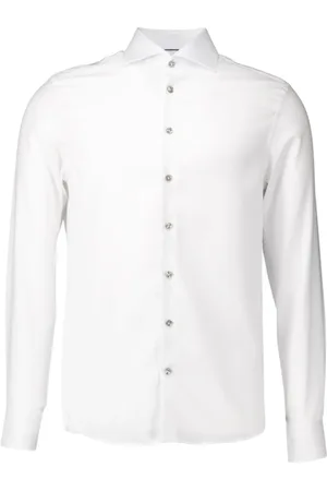 john miller Skjorte, Herre, Hvid, 3XL, Hvid Langærmet Skjorte