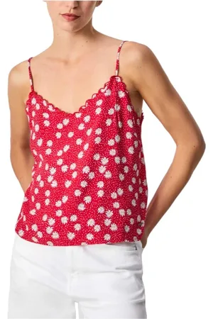 Pepe Jeans Top, Dame, Lyserød, S, Blomstret Zig-Zag Top